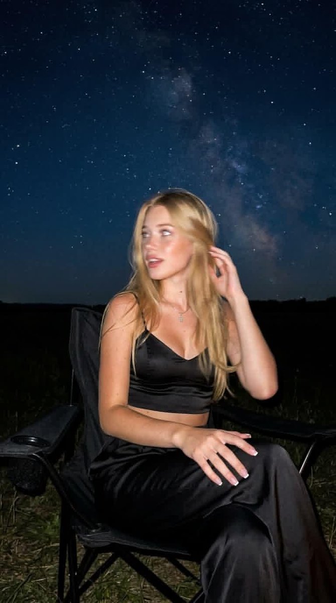 Profile / Avatar - Night Starlit Camping Portrait — output 1
