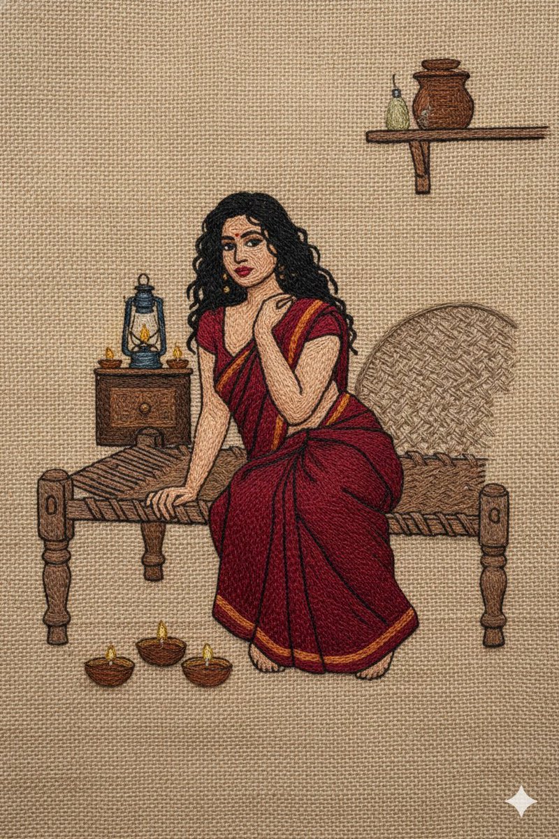 Hand Embroidery Thread Art Style Transfer Prompt — output 1