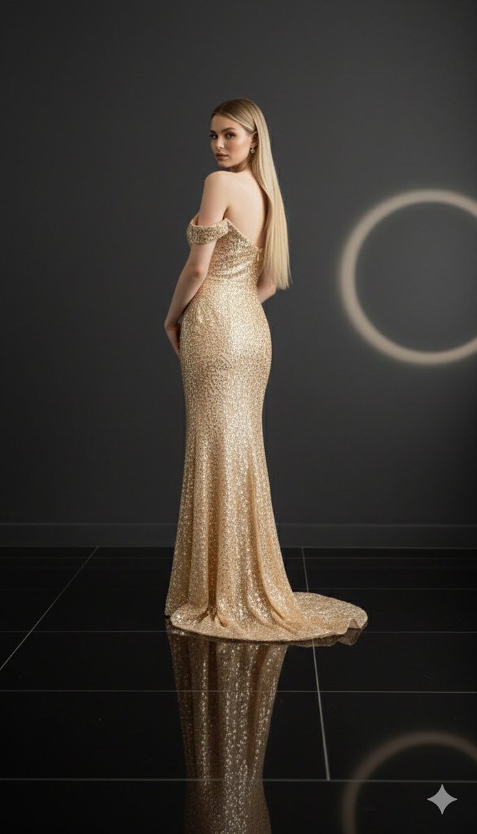 Luxurious 8K Portrait of Polina Gagarina in a Gold Gown — output 1
