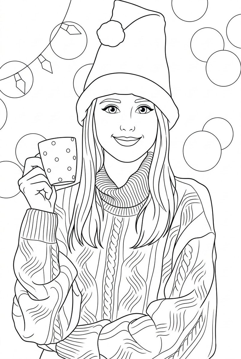 Infographic / Edu Visual - Convert Photo to Black and White Coloring Page — output 1