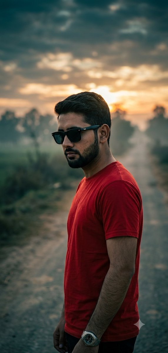 Profile / Avatar - Cinematic Foggy Countryside Portrait — output 1