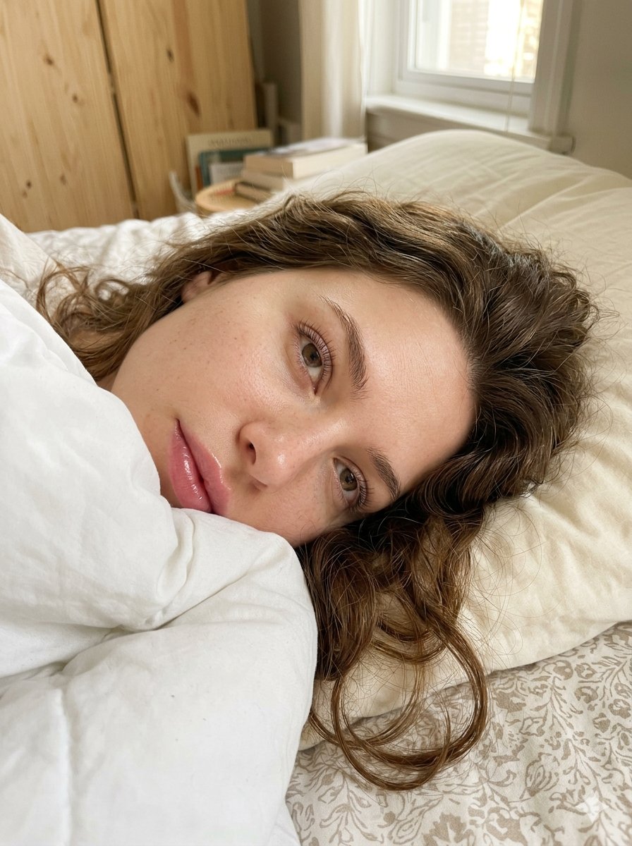 Profile / Avatar - Hyper-Realistic Morning Bed Selfie — output 1