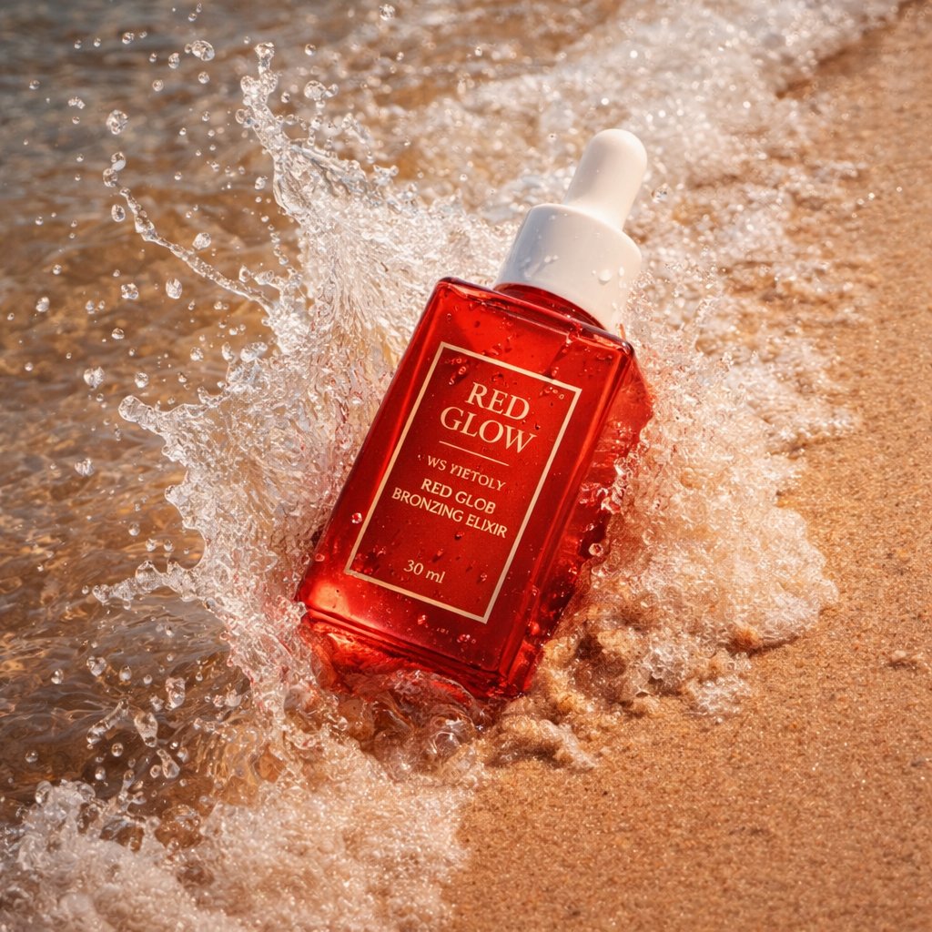 E-commerce Main Image - Summer Skincare Product Photography on Beach — output 1