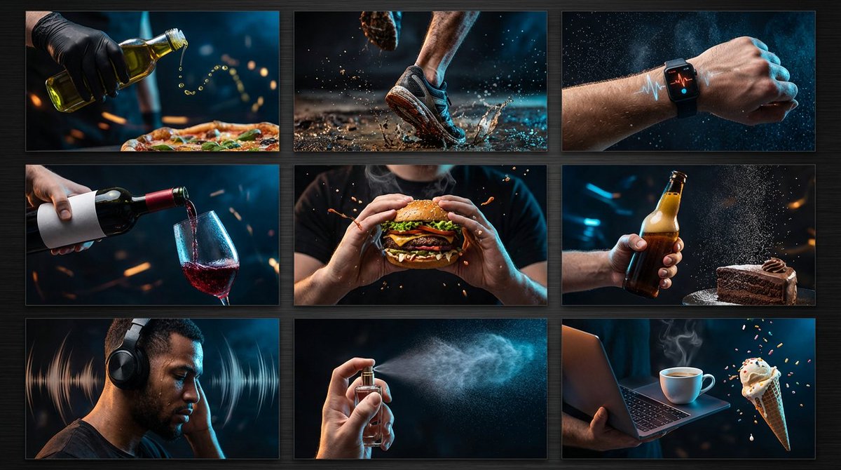 E-commerce Main Image - High-Contrast Product Photography Grid Prompt — output 1