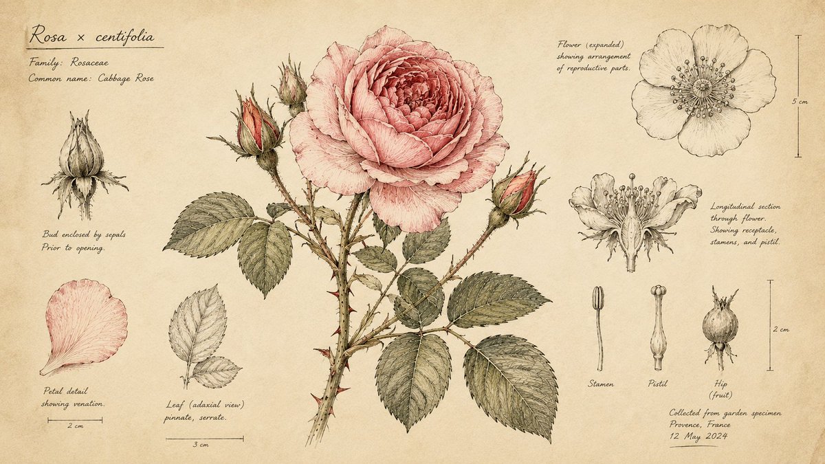 Infographic / Edu Visual - Hand-Drawn Botanical Sketchbook Illustration — output 1