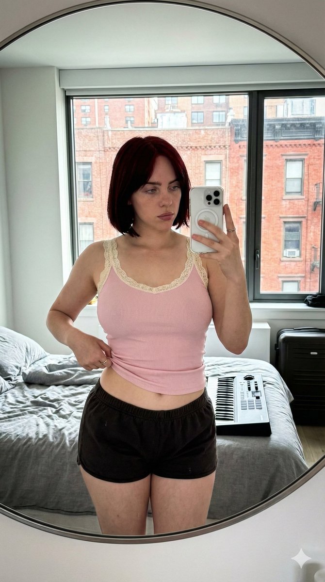 Profile / Avatar - Ultra-Wide Candid Mirror Documentation Portrait Prompt — output 1