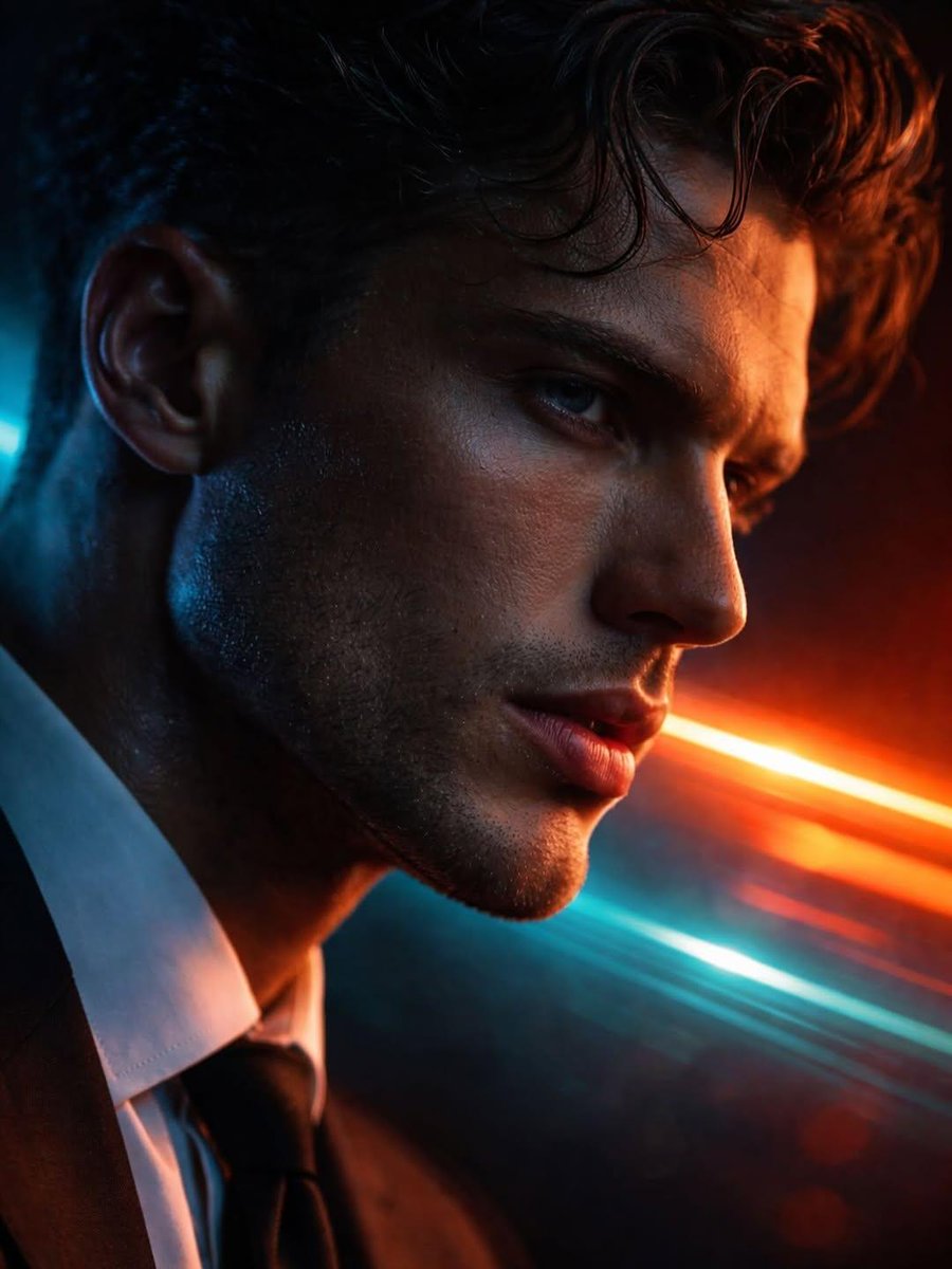 Profile / Avatar - Hyper-realistic Futuristic Noir Portrait Prompt — output 1
