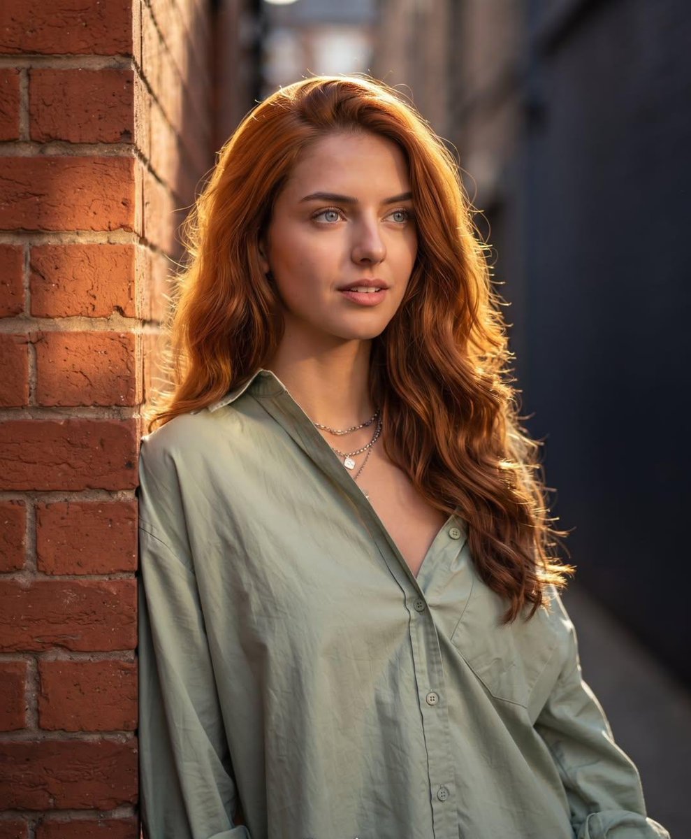 Profile / Avatar - Urban Alleyway Golden Hour Portrait — output 1