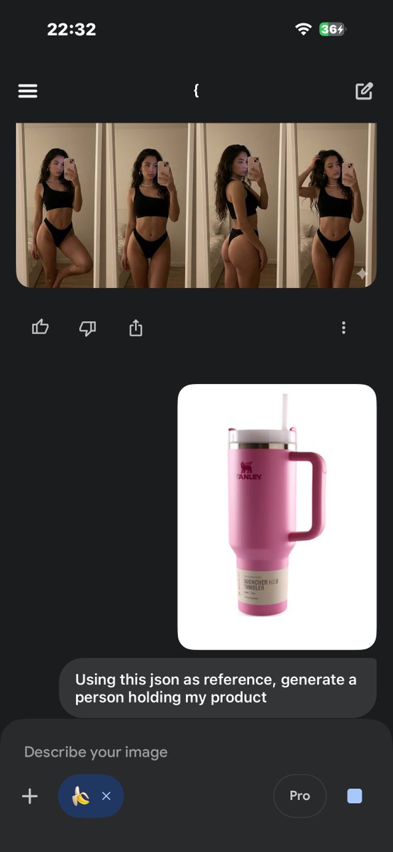 E-commerce Main Image - Product Placement Prompt: Person Holding Uploaded Product โ output 1