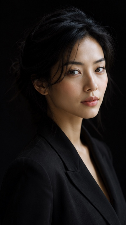 Profile / Avatar - East Asian Woman Studio Headshot — output 1