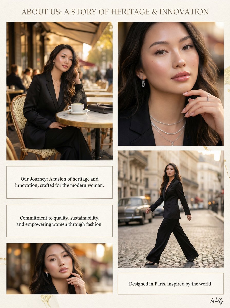 Luxury Brand About Page Storytelling Layout — output 1