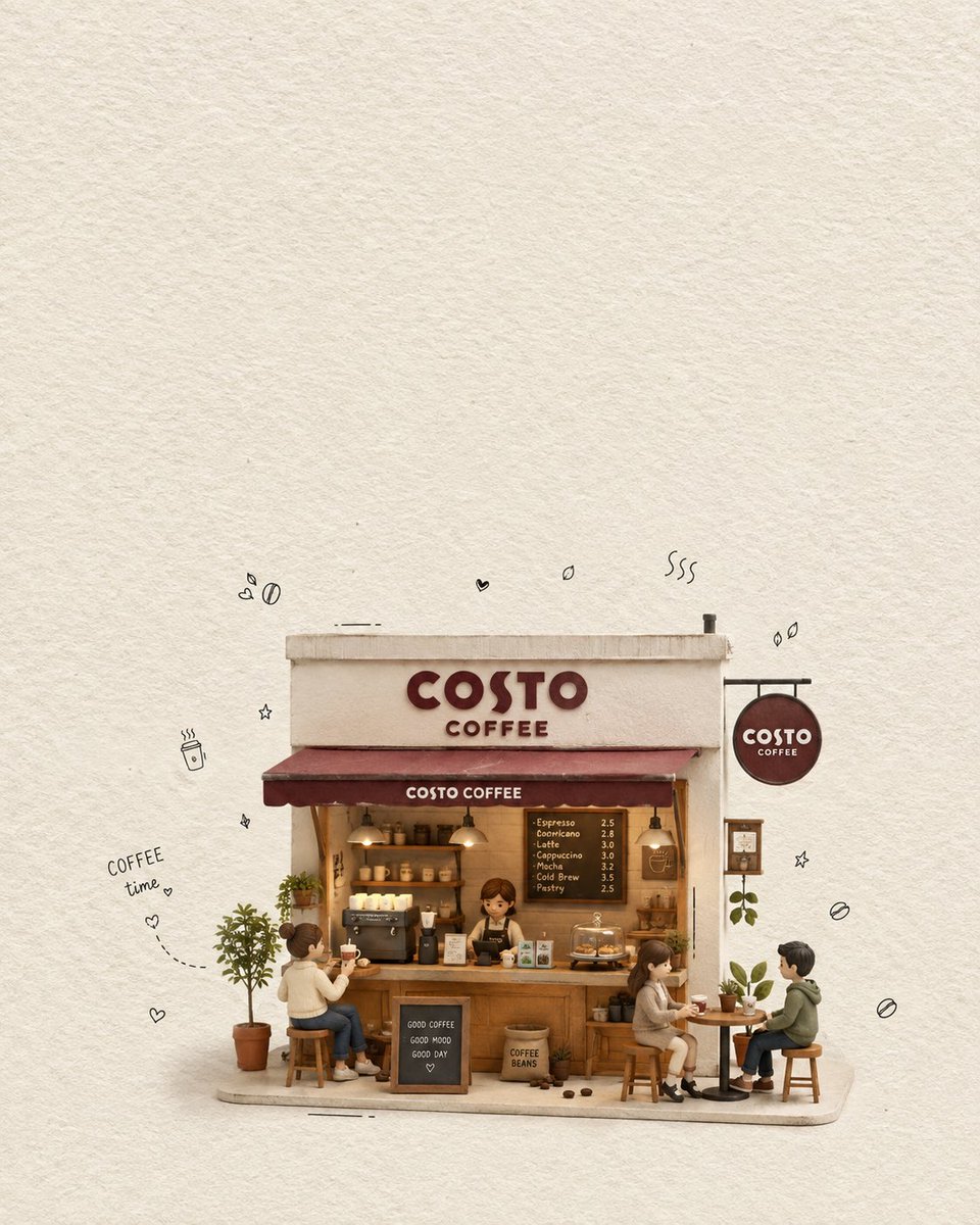 Product Marketing - Minimalist 3D Miniature Coffee Shop — output 1