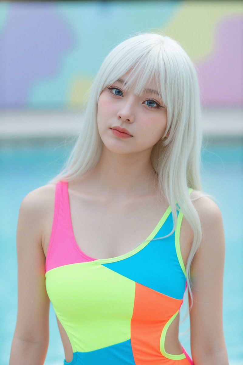 Swimsuit to bikini pose-edit prompt (reply) — output 1
