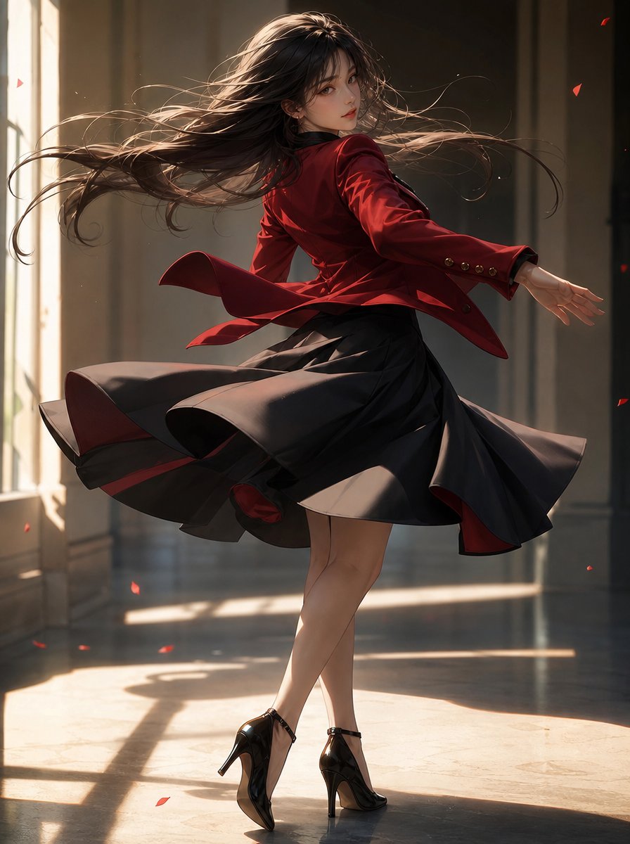 Comic / Storyboard - Elegant Pivot Turn Anime Dancer — output 1