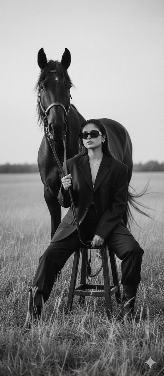 Cinematic Black-and-White Editorial Fashion Prompt — output 1