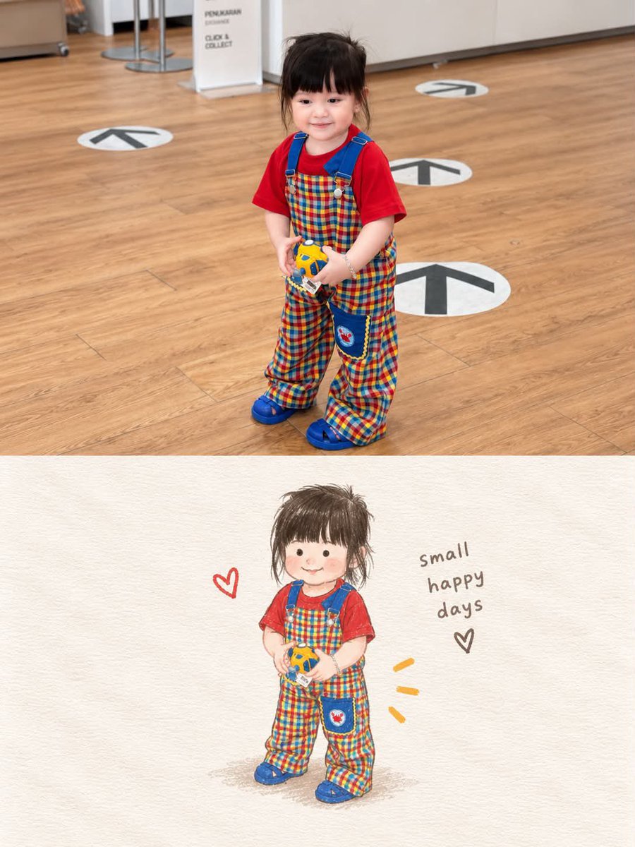 Comic / Storyboard - Storybook Style Photo-to-Illustration Split — output 1