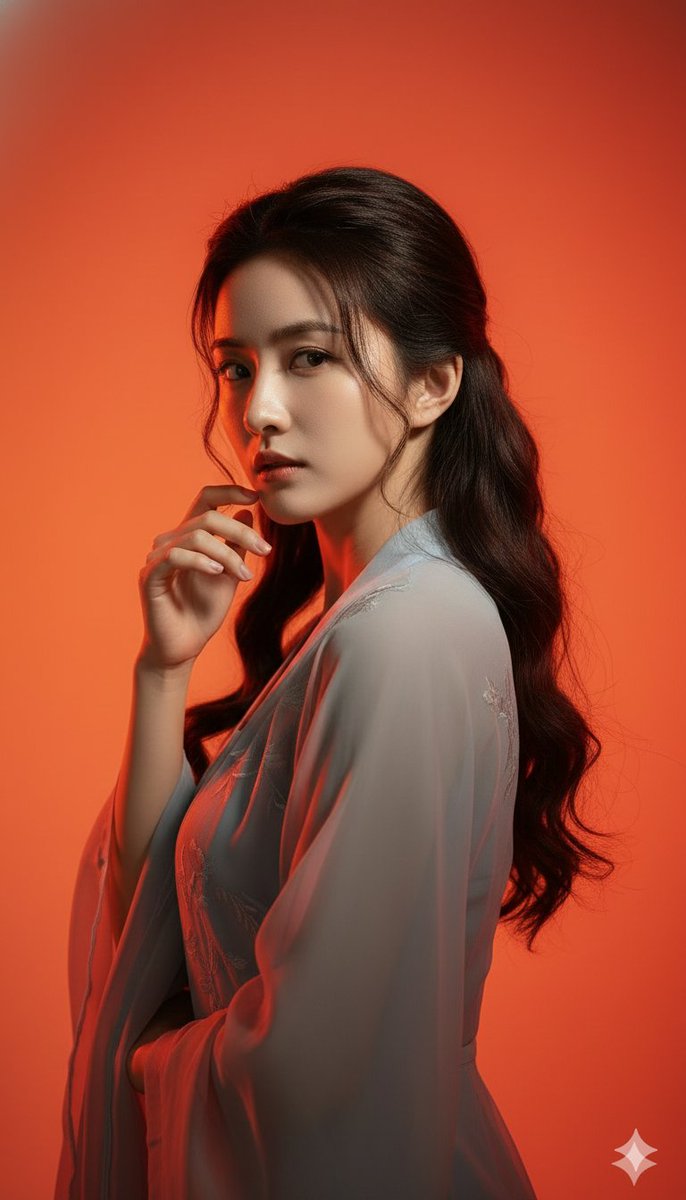Heroic Dramatic Studio Portrait Prompt (Chinese Style) — output 1