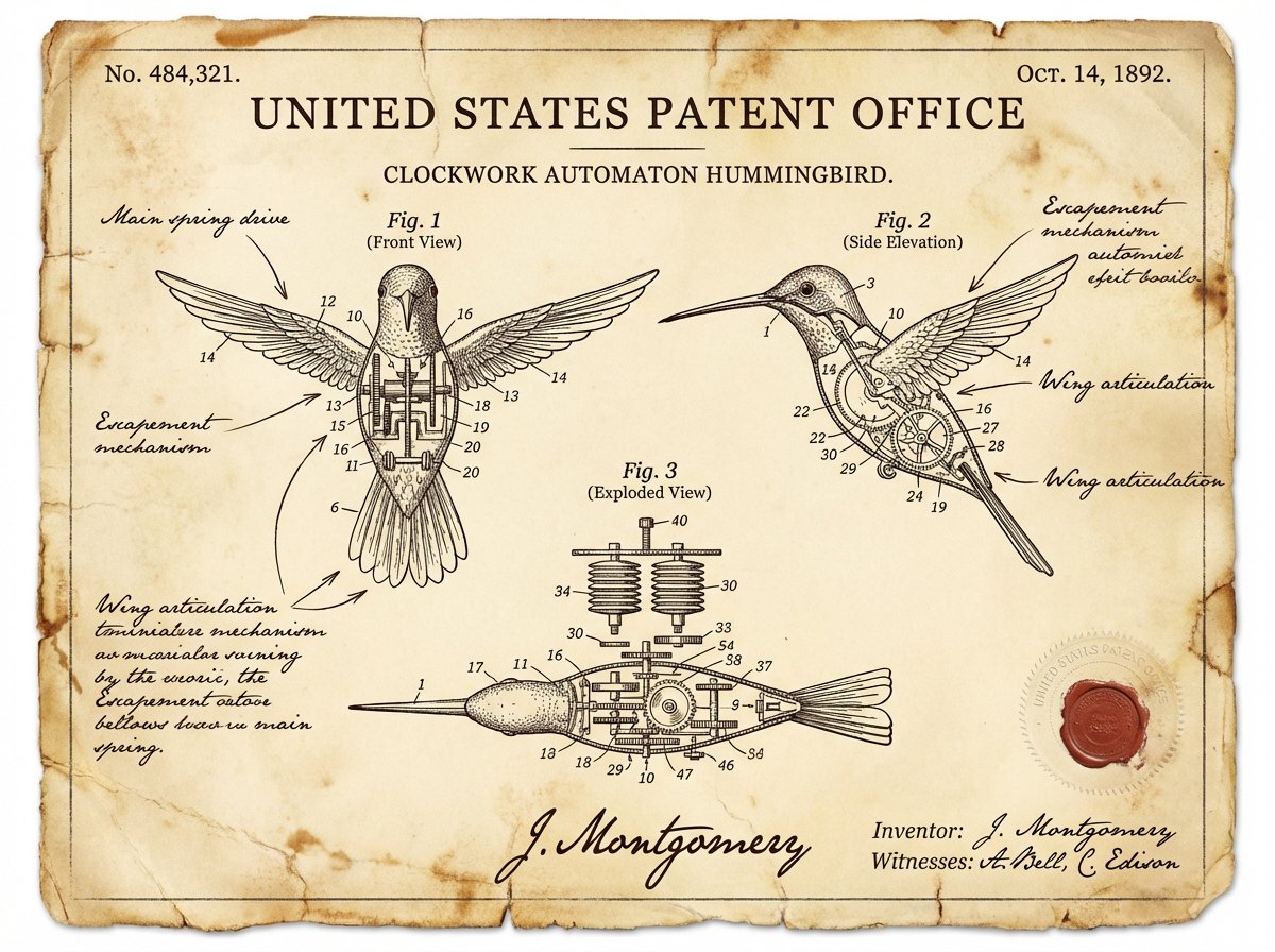 Vintage Patent Document for an Invention — output 1