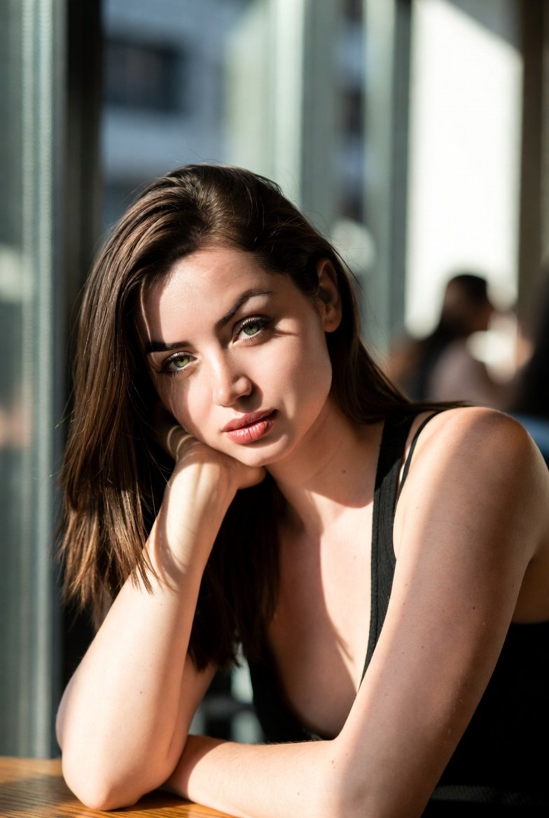 Cinematic Indoor Portrait with Window Light Prompt — output 1