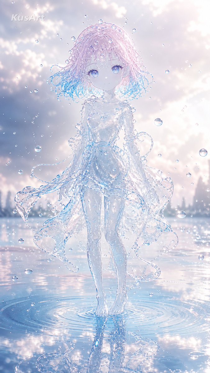 Profile / Avatar - Anime Girl Made of Water — output 1