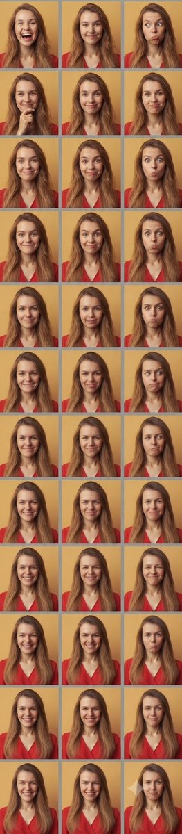 Comic / Storyboard - Multi-Panel Expression Grid — output 1