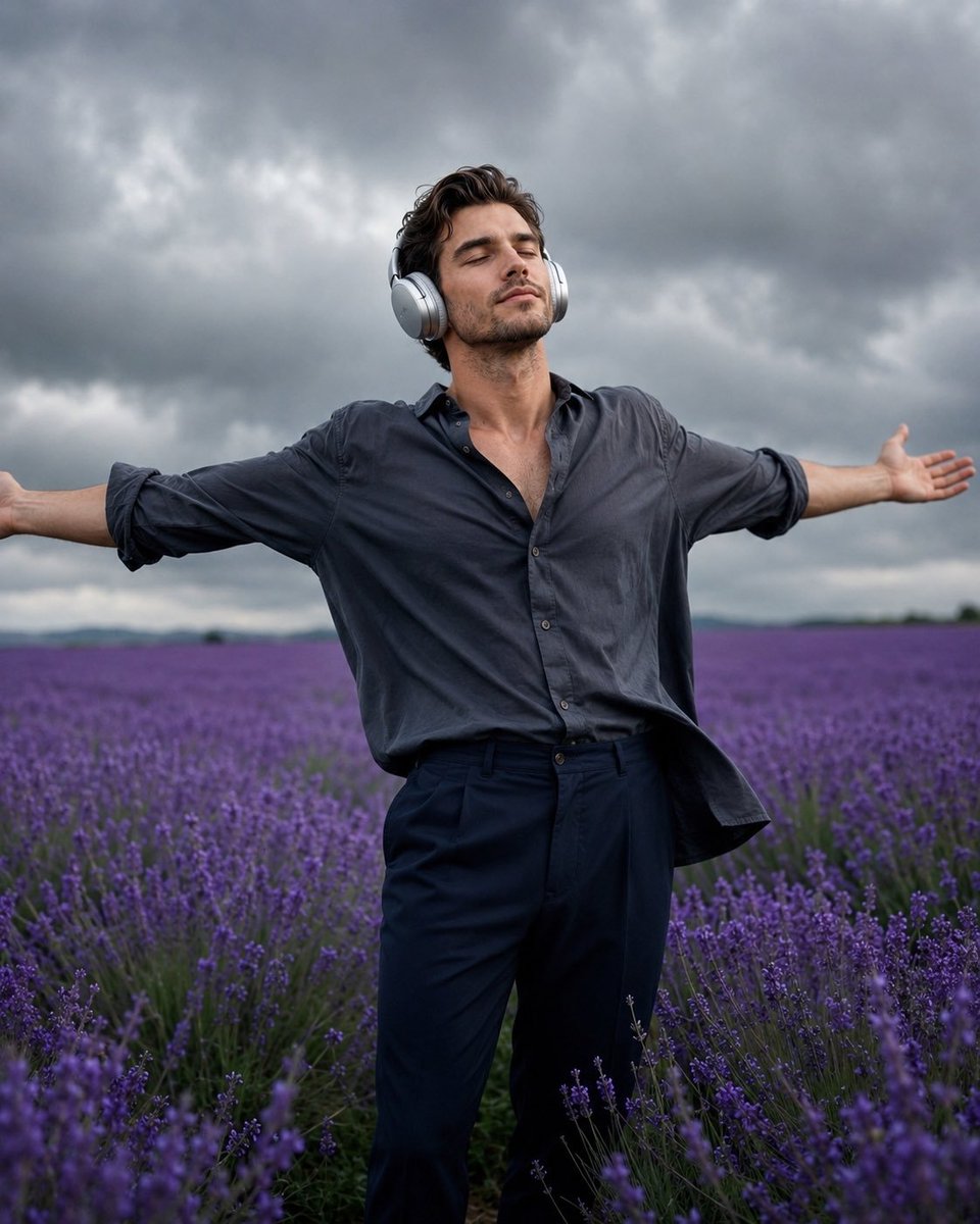 Profile / Avatar - Cinematic Identity Portrait in Lavender — output 1