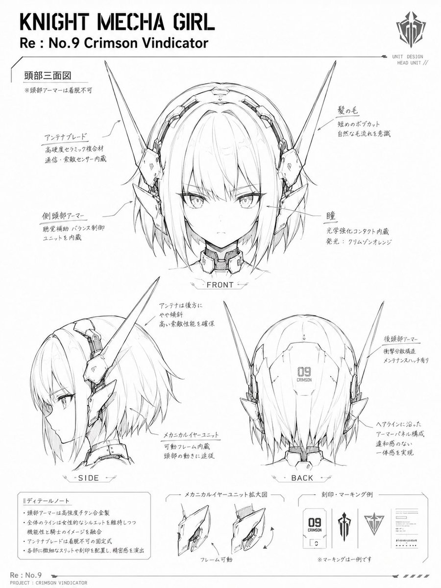 Game Asset - Knight Mecha Girl Model Kit Style — output 1