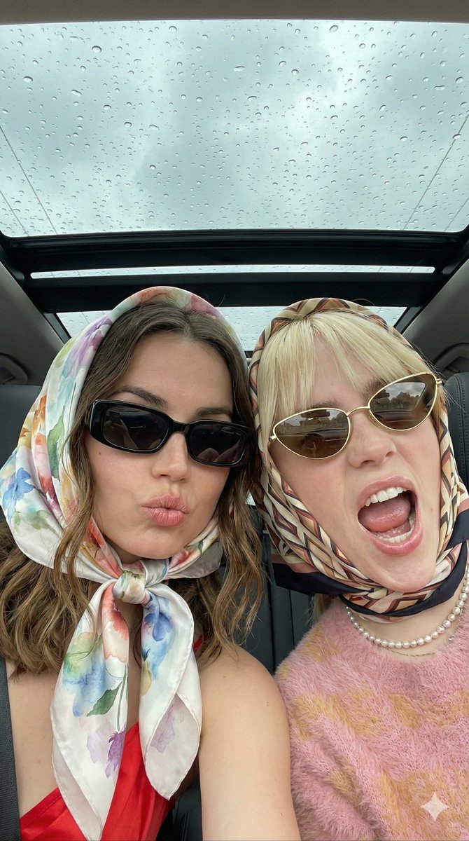 Candid Retro-Chic Car Selfie Prompt — output 1