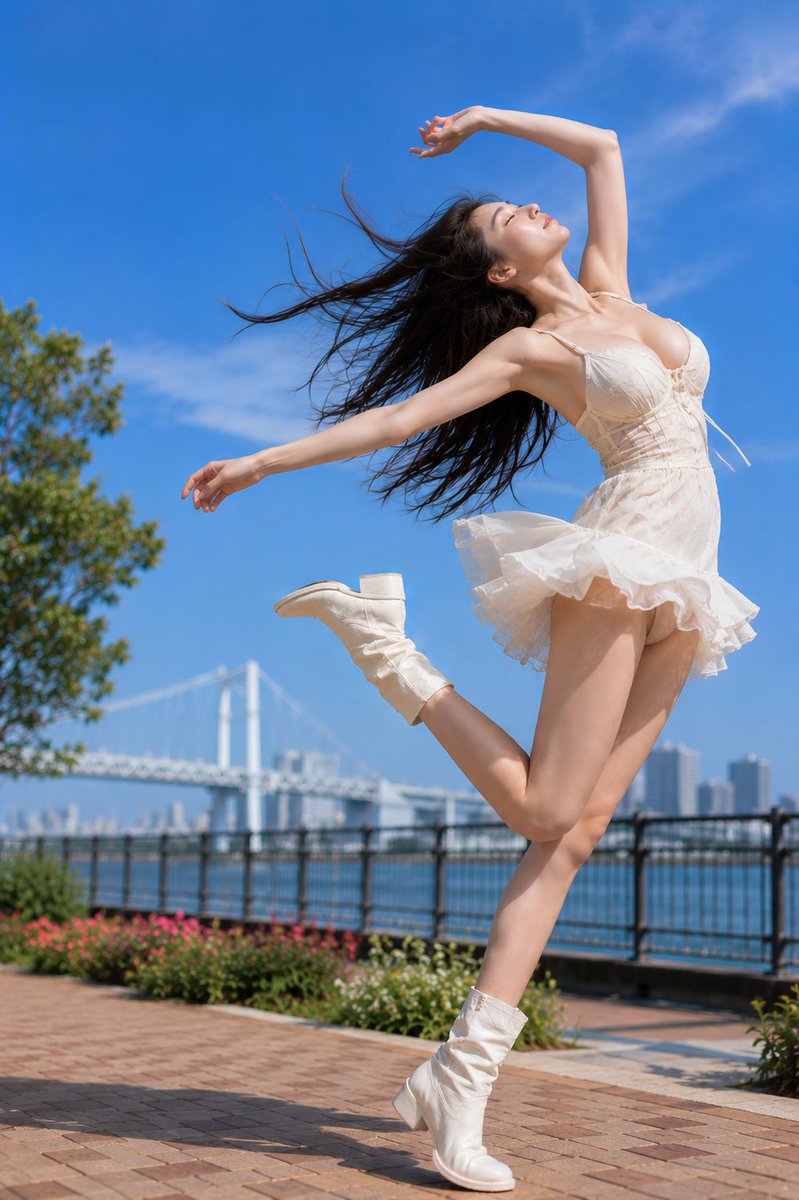 Social Media Post - Dynamic Jumping Summer Portrait — output 1