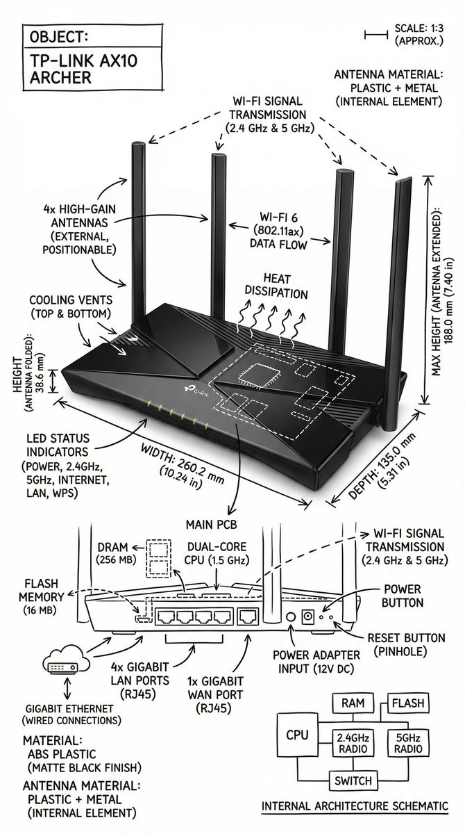 Infographic / Edu Visual - Infographic Image with Technical Annotation Overlay — output 1
