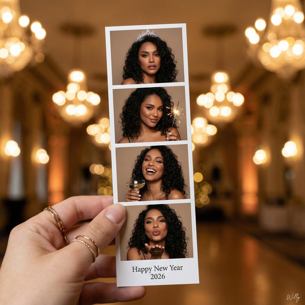 New Year Photo-Booth Strip Prompt with Face Consistency Lock (Firefly) — output 1