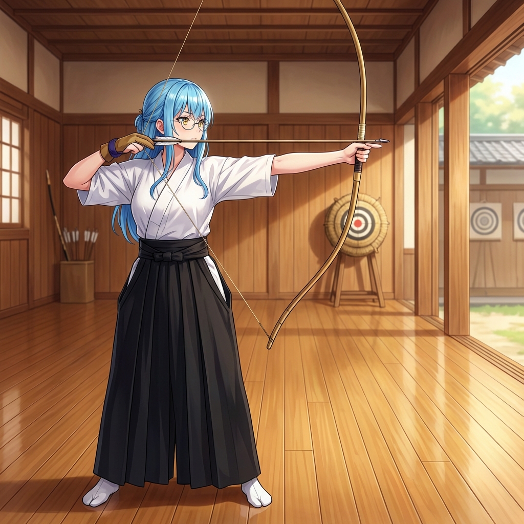 Transforming into a Kyudo (Archery) Practitioner — output 1