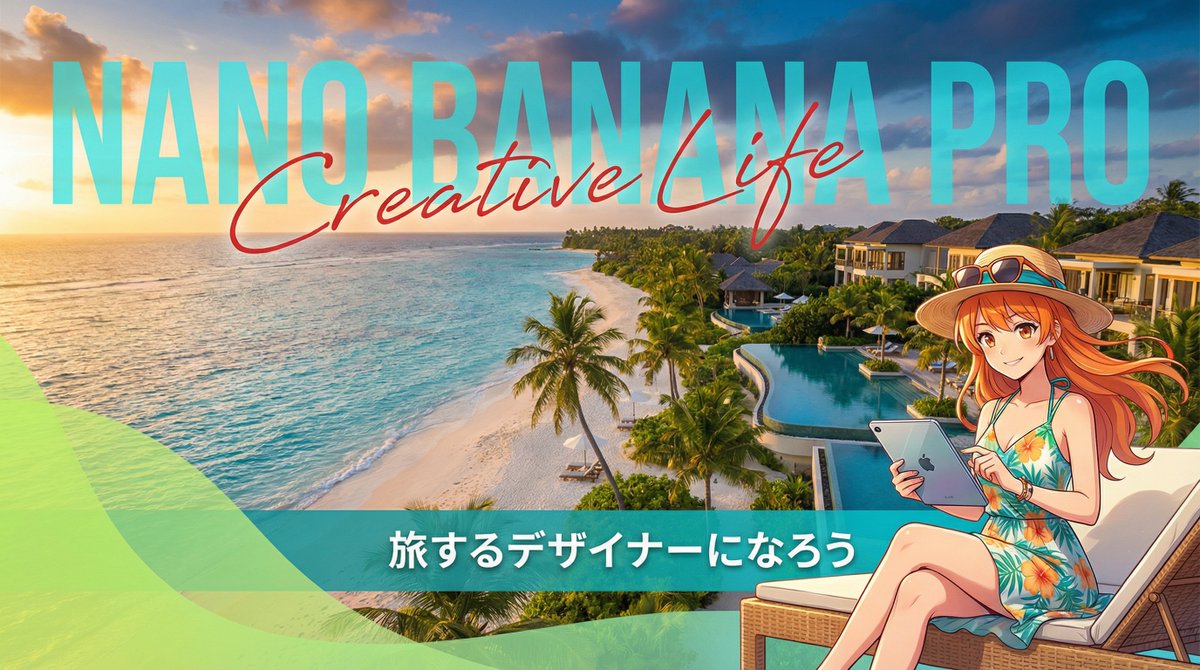 YouTube Thumbnail - Resort Workcation Eyecatch Prompt (YAML Structure) — output 1