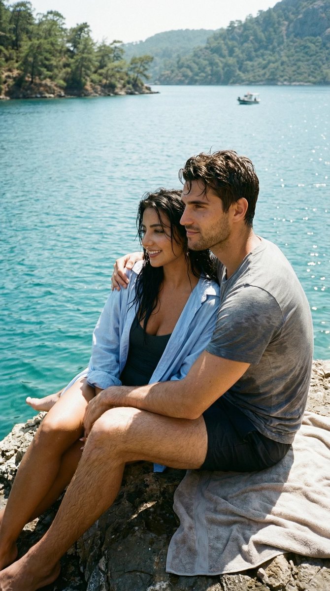 Ultra-Photoreal Candid Swim Romance Scene Generation Prompt — output 1
