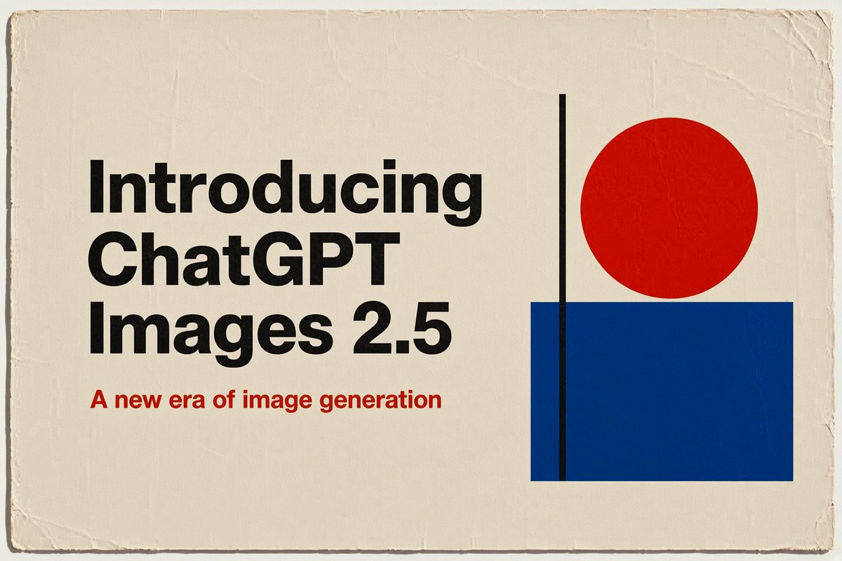 Product Marketing - Retro ChatGPT Images 2.5 Announcement Poster — output 1