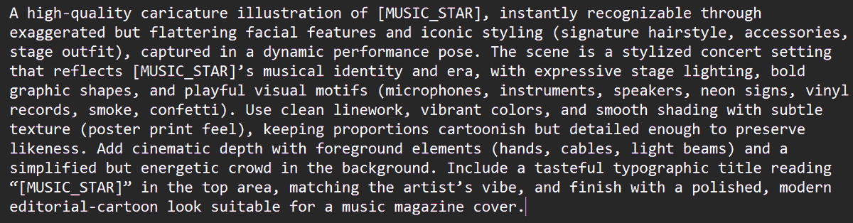 Social Media Post - Music Star Poster Generation Template (Duplicate) — output 1