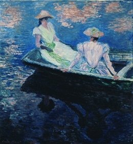 Monet Style Boat Ride Image Generation — output 1