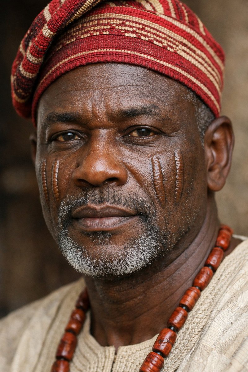 Yoruba Man with 'Pele' Tribal Marks Stress Test Prompt — output 1
