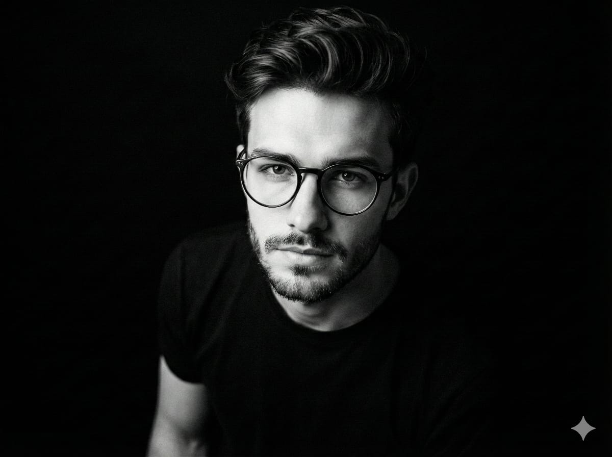 Black and White Portrait Generation Prompt — output 1