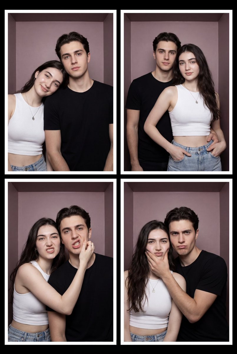 Comic / Storyboard - Vintage Photobooth Strip Layout — output 1