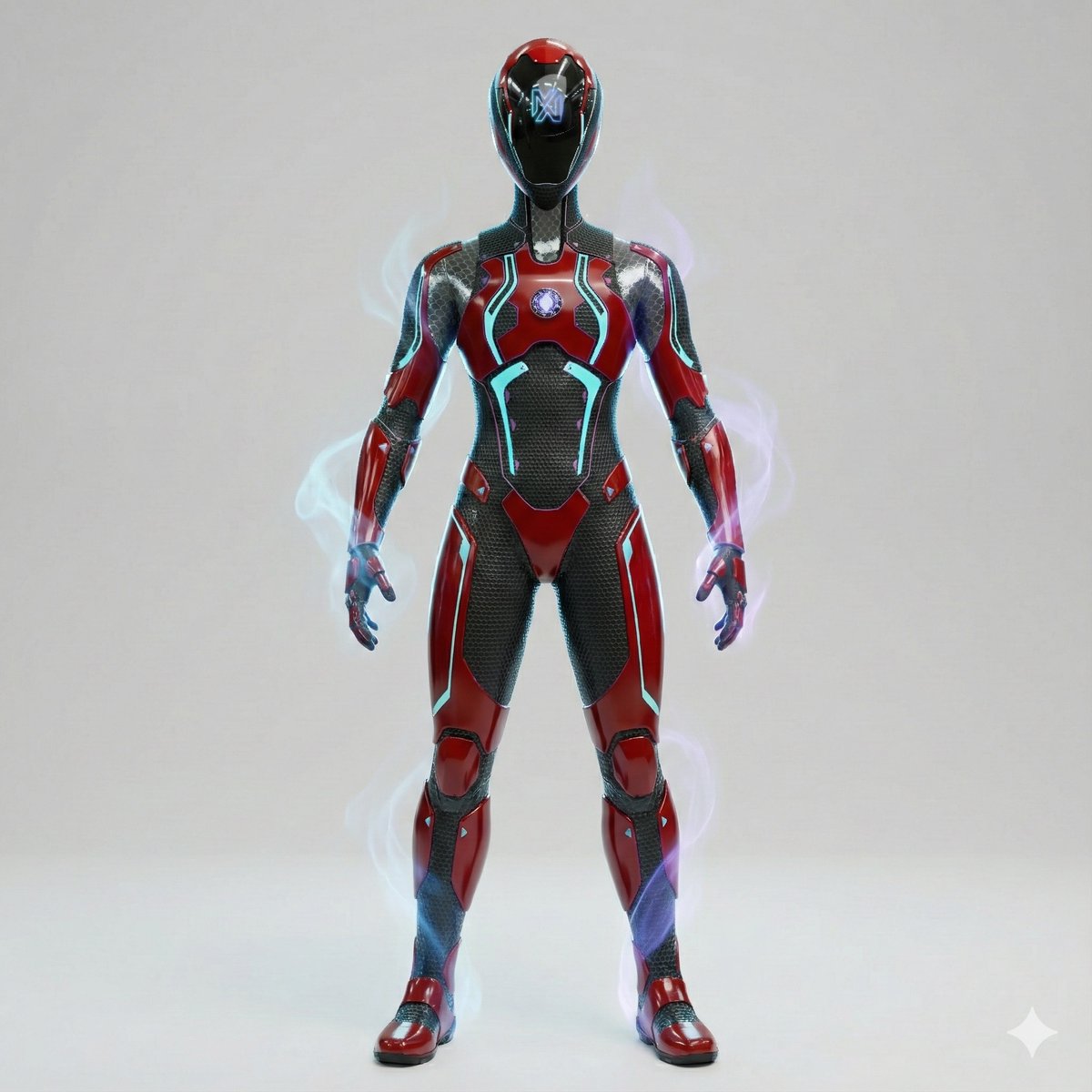 Game Asset - 3D Cinematic Character Render with Adaptive Magic Aura — output 1