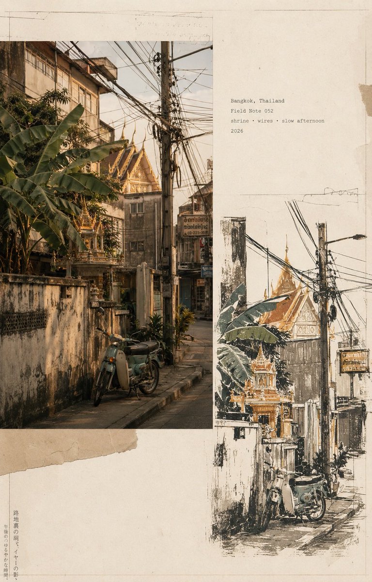 Infographic / Edu Visual - Vintage Travel Journal Collage — output 1