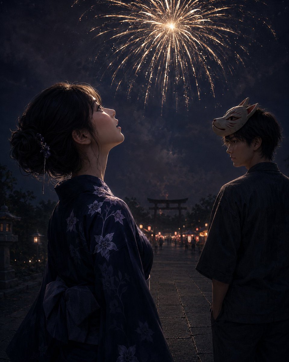 Comic / Storyboard - Fireworks at a Shrine Festival — output 1