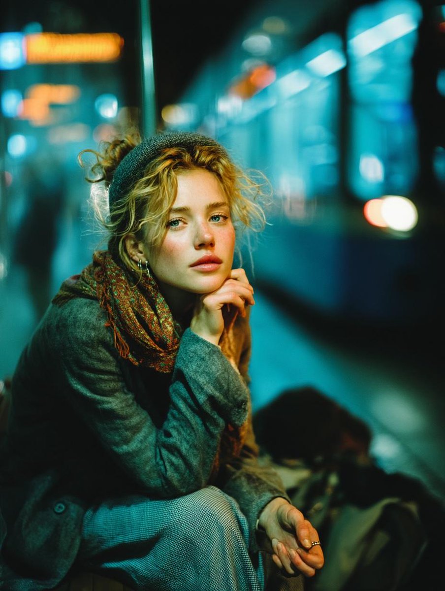 Cinematic Low-Light Subway Portrait — output 1