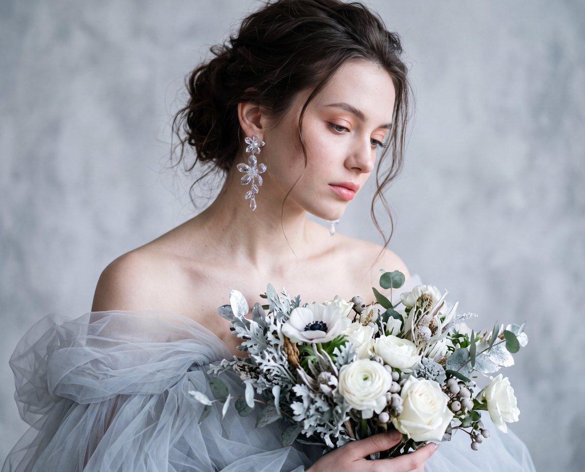 Product Marketing - Identity-Preserving Tulle Dress Portrait — output 1