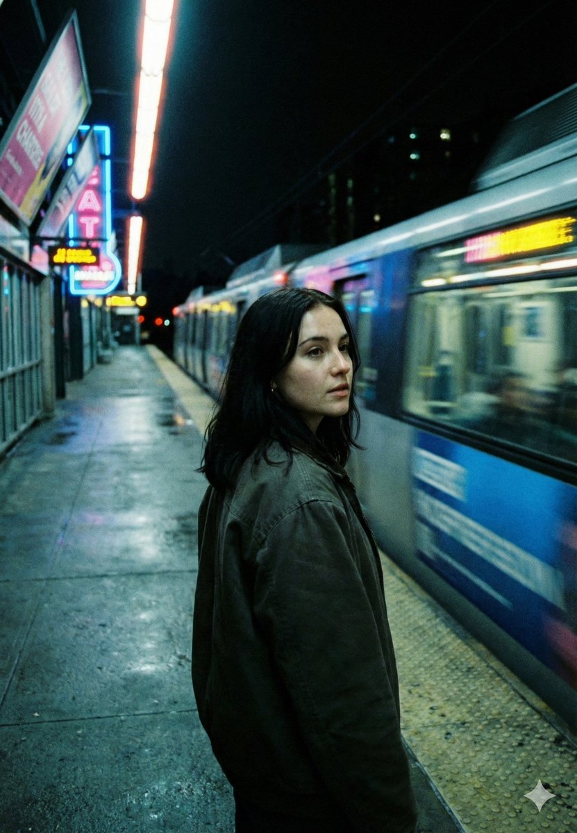 Neo-Noir Cinematic Street Photography in Subway — output 1