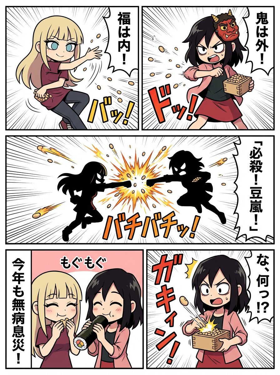Comic / Storyboard - 1-Minute Challenge: Setsubun Manga — output 1