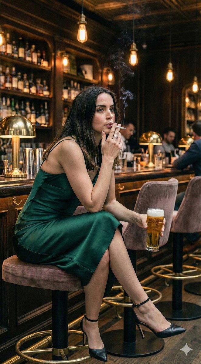 Contrastive Scene Generation: Ana de Armas in Glamour vs. Domestic Realism — output 1