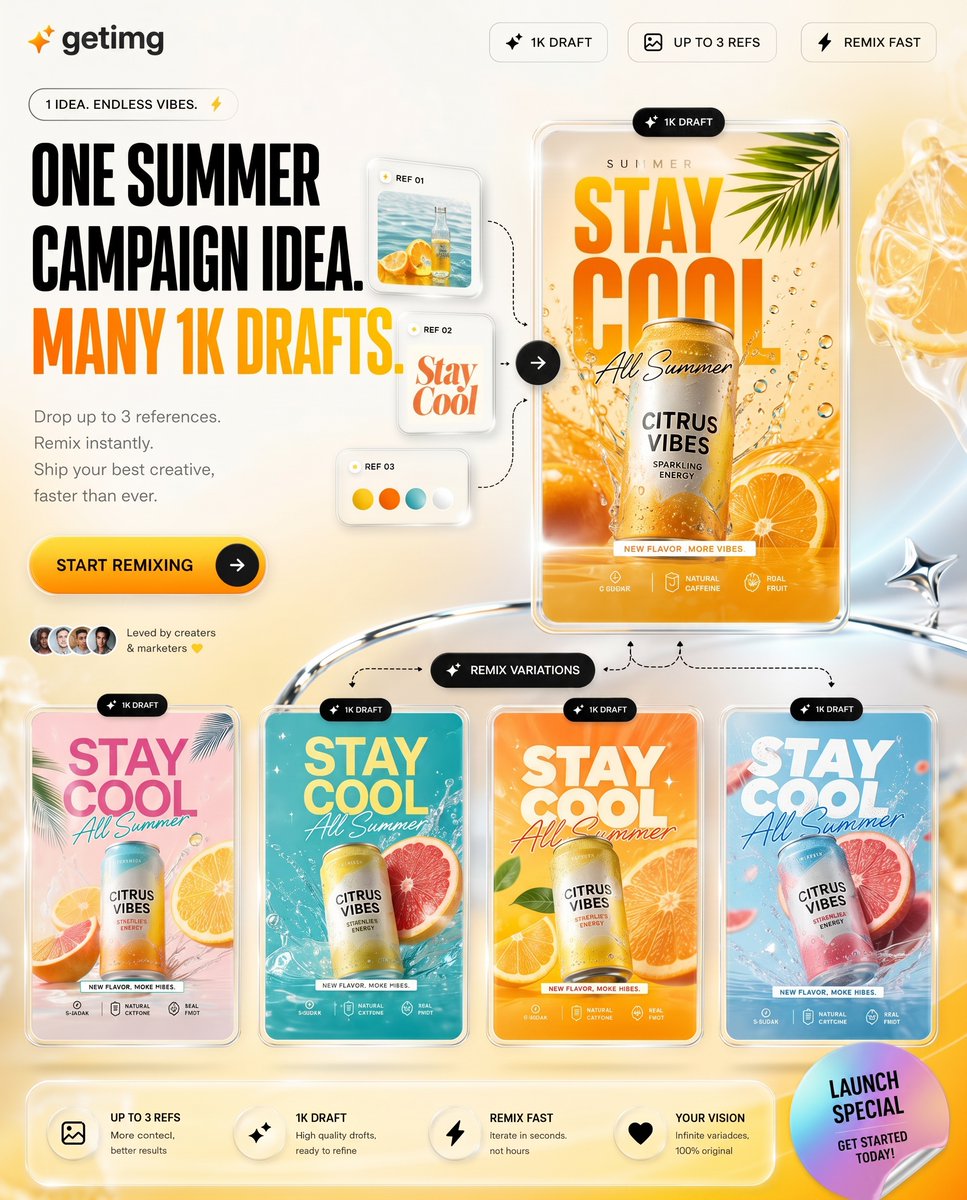 Product Marketing - Summer AI Tool Launch Poster — output 1