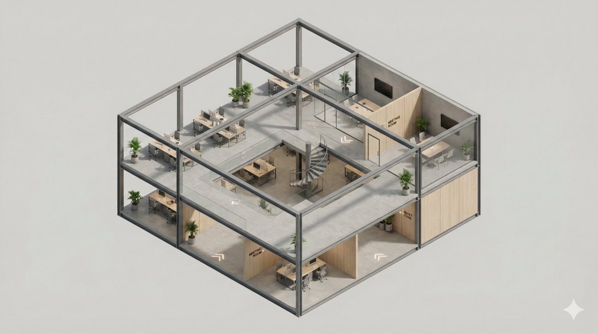 Infographic / Edu Visual - Minimalist 3D Isometric Architectural Diorama — output 1